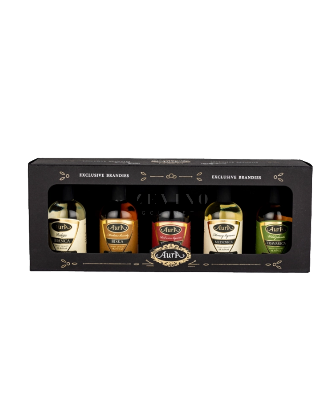Aura Exclusive Brandies Geschenkset 0,05l ZeVino Gourmet