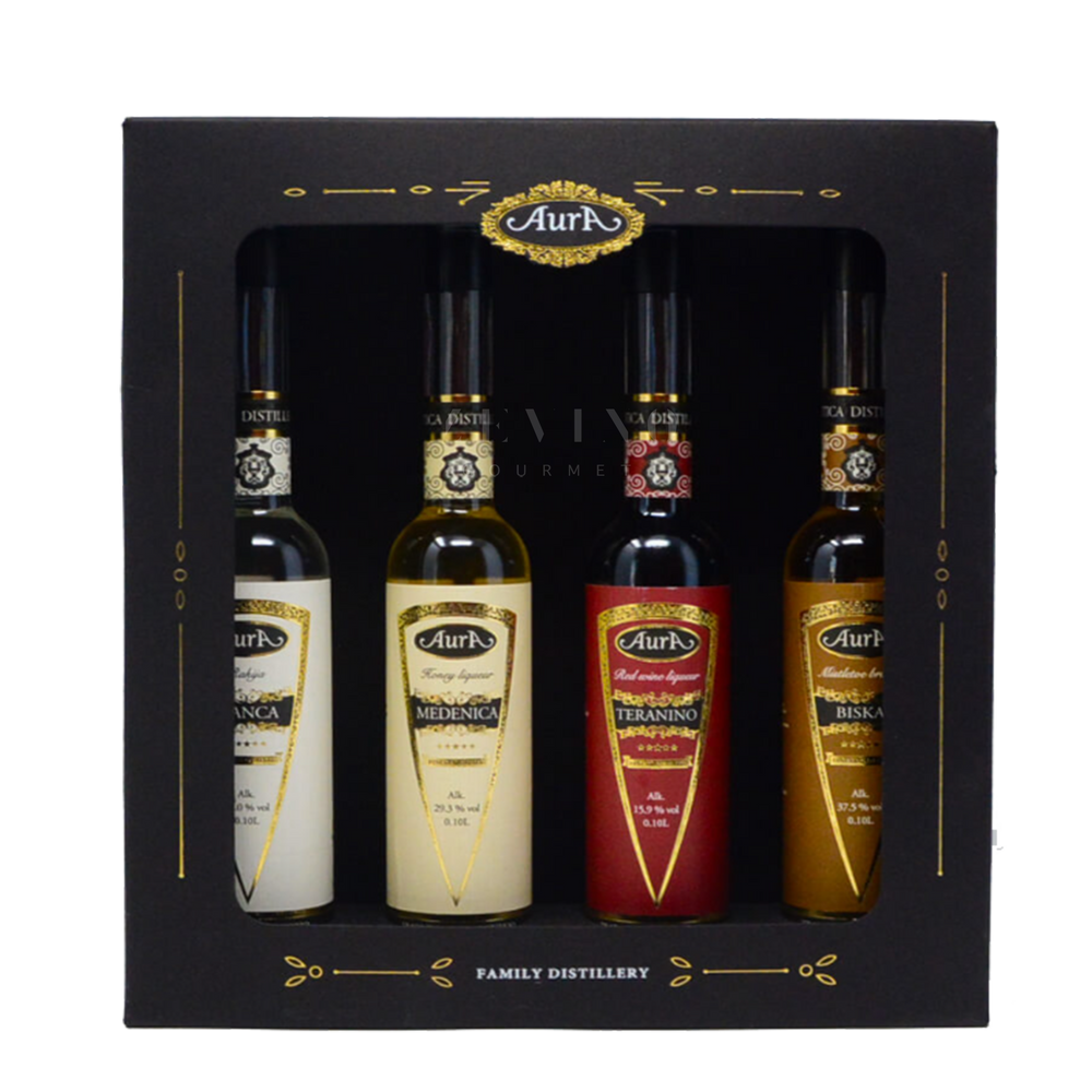 Aura Family Distillery Geschenkset (4x 0,1l)