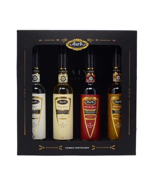 Aura Family Distillery Geschenkset (4x 0,1l)